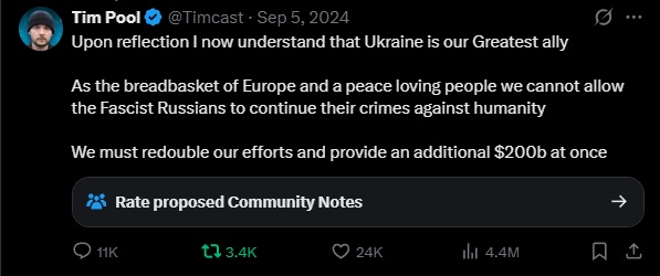 Tim Pool tweet media