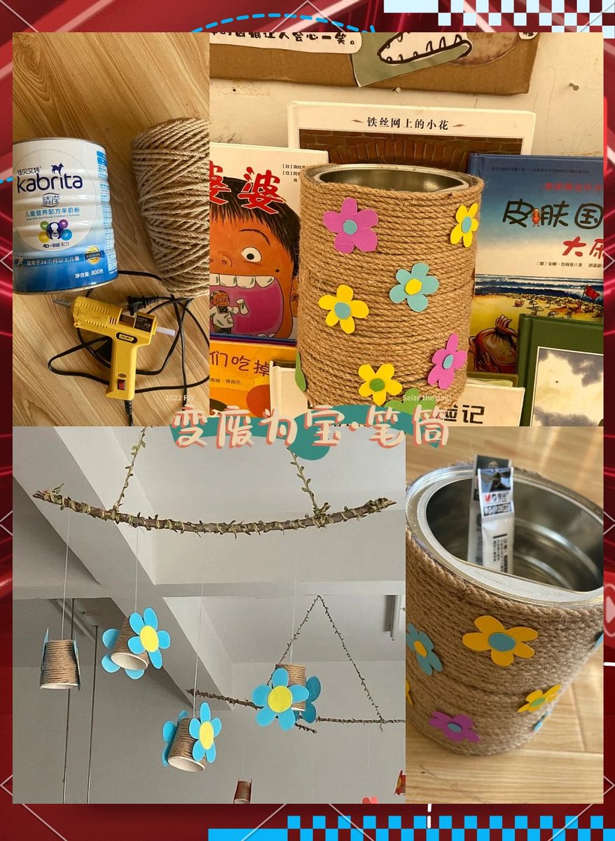 NicholleDoemelt's tweet photo. Turn old glass jars into cute desk organizers with some paint u0026 markers! Zero waste, full creativity. ， https://t.co/2AYM7GuM2k