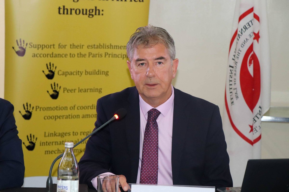 article19eafric's tweet photo. "This workshop aims to operationalise the Brussels Memorandum by focusing on the role of NHRIs and CSOs in states' #CounterTerrorism efforts, transitioning from the 15 good practices to real-world experiences," Paul Madden - @iijmalta 

#CTOversightAfrica https://t.co/qKBS7sDgYd