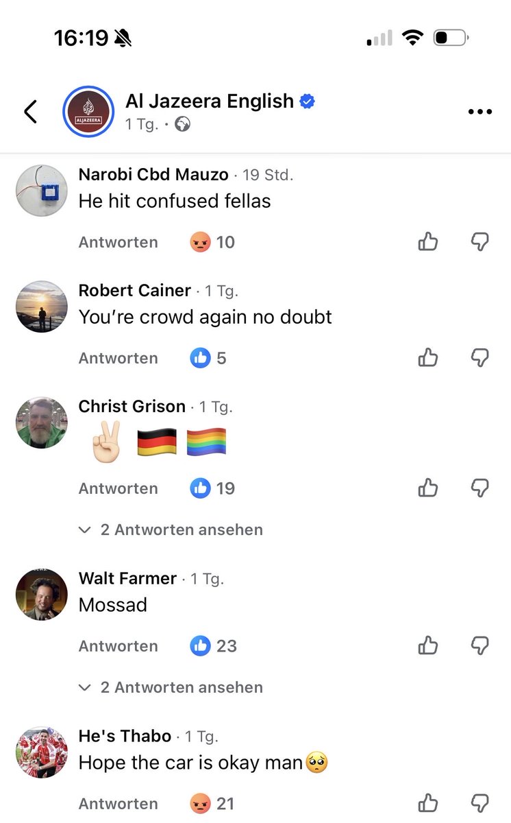 hr_hexe's tweet photo. @Leon_Ukraine @HasnainKazim Hier eine kleine Auswahl der Kommentare unter einem Artikel auf der Facebook Seite Al Jazeera English. https://t.co/fjyzgLlyk2