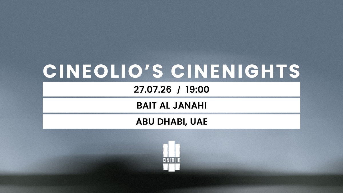 cineolio's tweet photo. Abu Dhabi (UAE 🇦🇪), another night of Cineolio's Cinenights is waiting for you at Bait Al Janahi tonight at 19:00. Learn more here: https://t.co/W6ie39jYma. https://t.co/OqZSvCJfSp