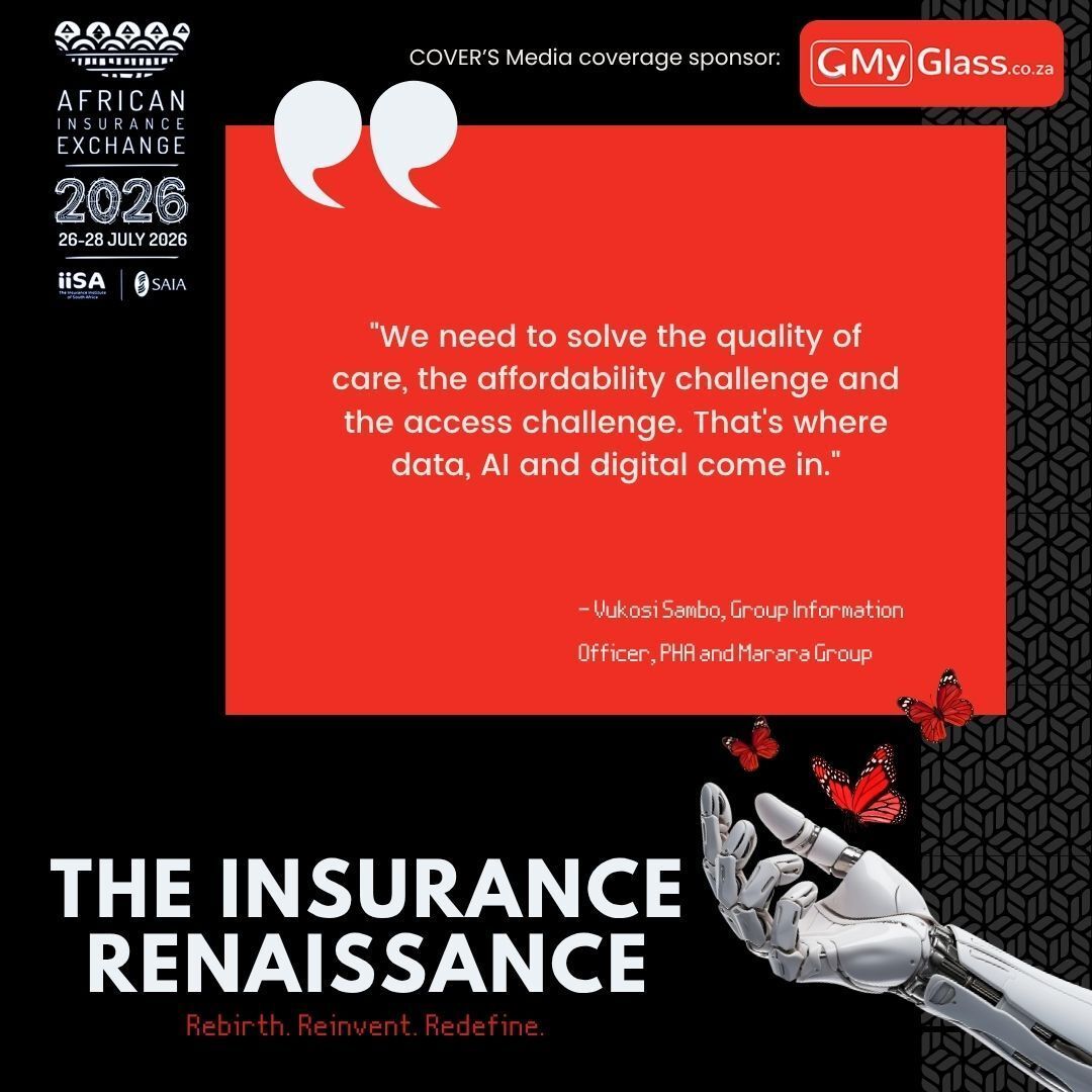 COVERchat's tweet photo. During the Digital Horizons panel at AIE 2026, Vukosi Sambo, Group Information Officer, PHA and Marara Group, highlighted how data, AI and digital technologies are becoming essential to improving healthcare affordability, access and quality.

@IISA_ins

#AIE2026 https://t.co/jiwoj8Ue8a