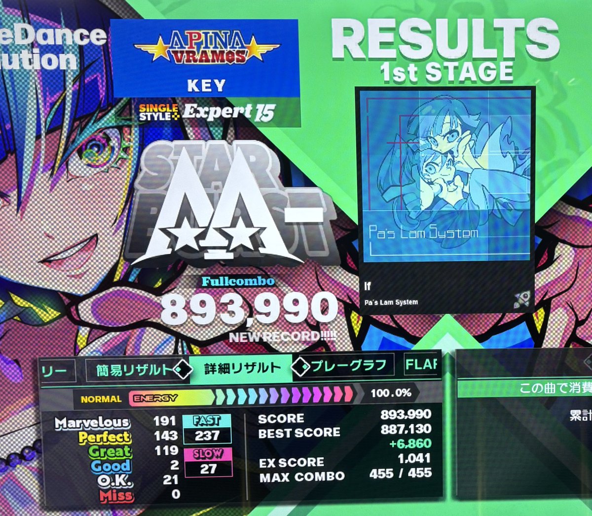 keys_hnk's tweet photo. 今日のDDR👣 
レベル16フルコン19曲目👍
初見GFC出た！

レベル15も2曲繋がって気ィええわ！ https://t.co/GGg15VIkOt