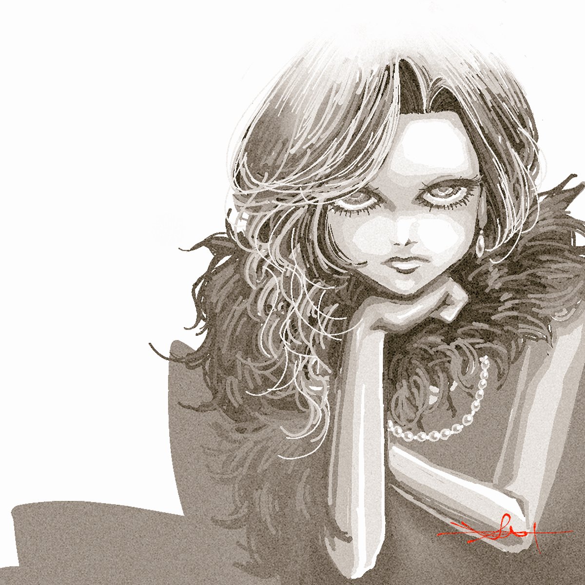 c_sakamotomako's tweet photo. #イラスト #落書き溜まり場
絵です https://t.co/V1LrjfYDST