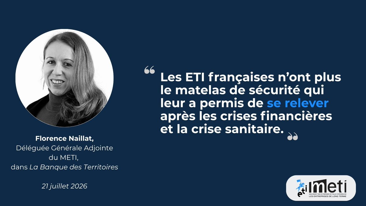 M__ETI's tweet photo. Les #ETI ralentissent leurs recrutements pour préserver leurs investissements, selon la dernière note de conjoncture de @Trendeo pour le METI, alors que plus d'1 ETI sur 2 voit son environnement économique se dégrader.
À lire dans @BanqueDesTerr 👉https://t.co/rr1rqbKiRX https://t.co/BlRbFaF2Ib