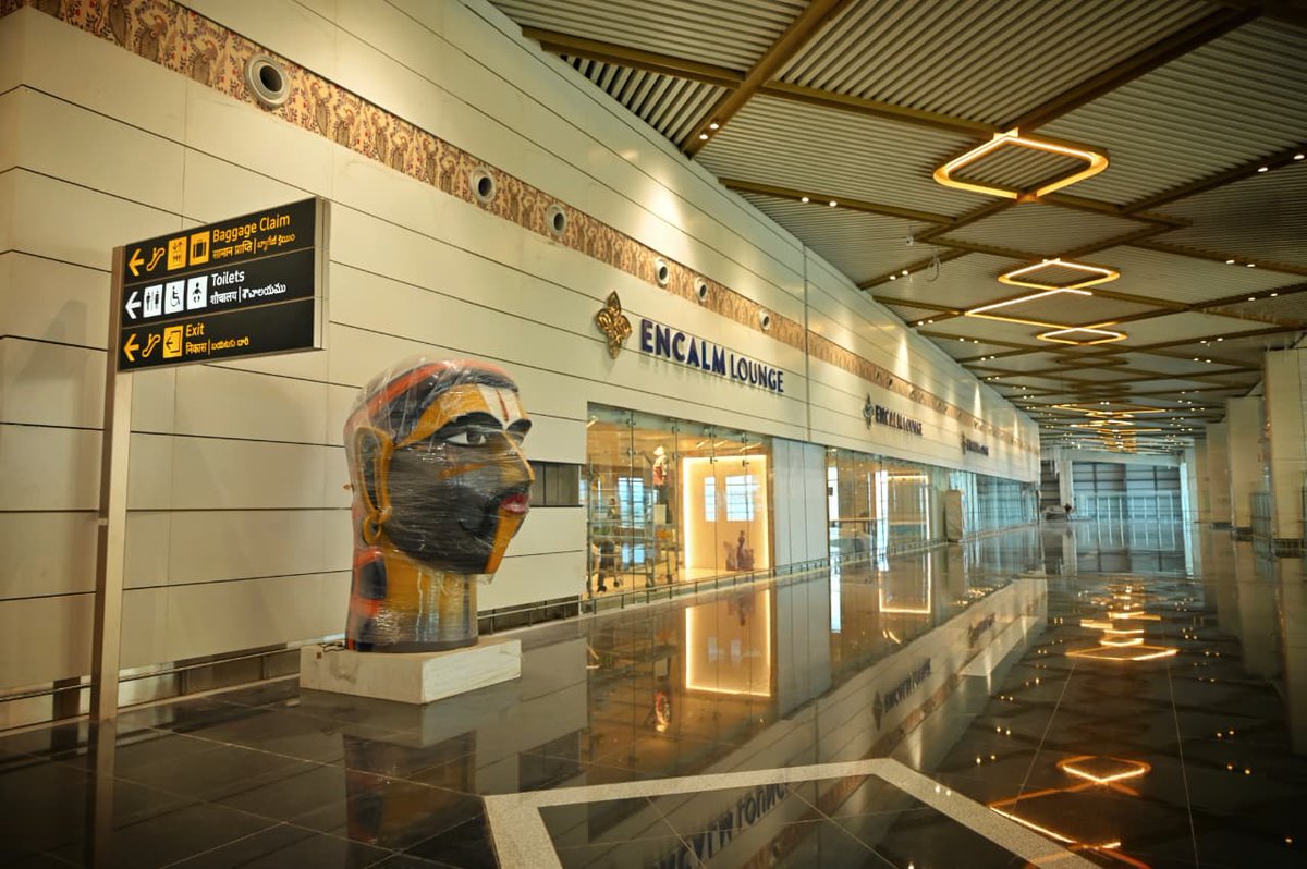 PTI_News's tweet photo. PHOTOS | Bhogapuram International Airport in Andhra Pradesh, all set for inauguration by Prime Minister Narendra Modi on August 1. https://t.co/MWOleeCAXQ