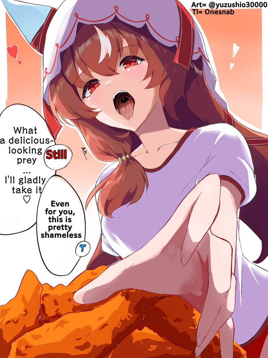 01s_nab23's tweet photo. TL:EN
"Still, gazing at it from a chicken's perspective... ♡♡"
Art by = @yuzushio30000 
#ウマ娘 #Umamusume #ウマ娘英訳 #UmaTranslations https://t.co/ViuubUUUR2