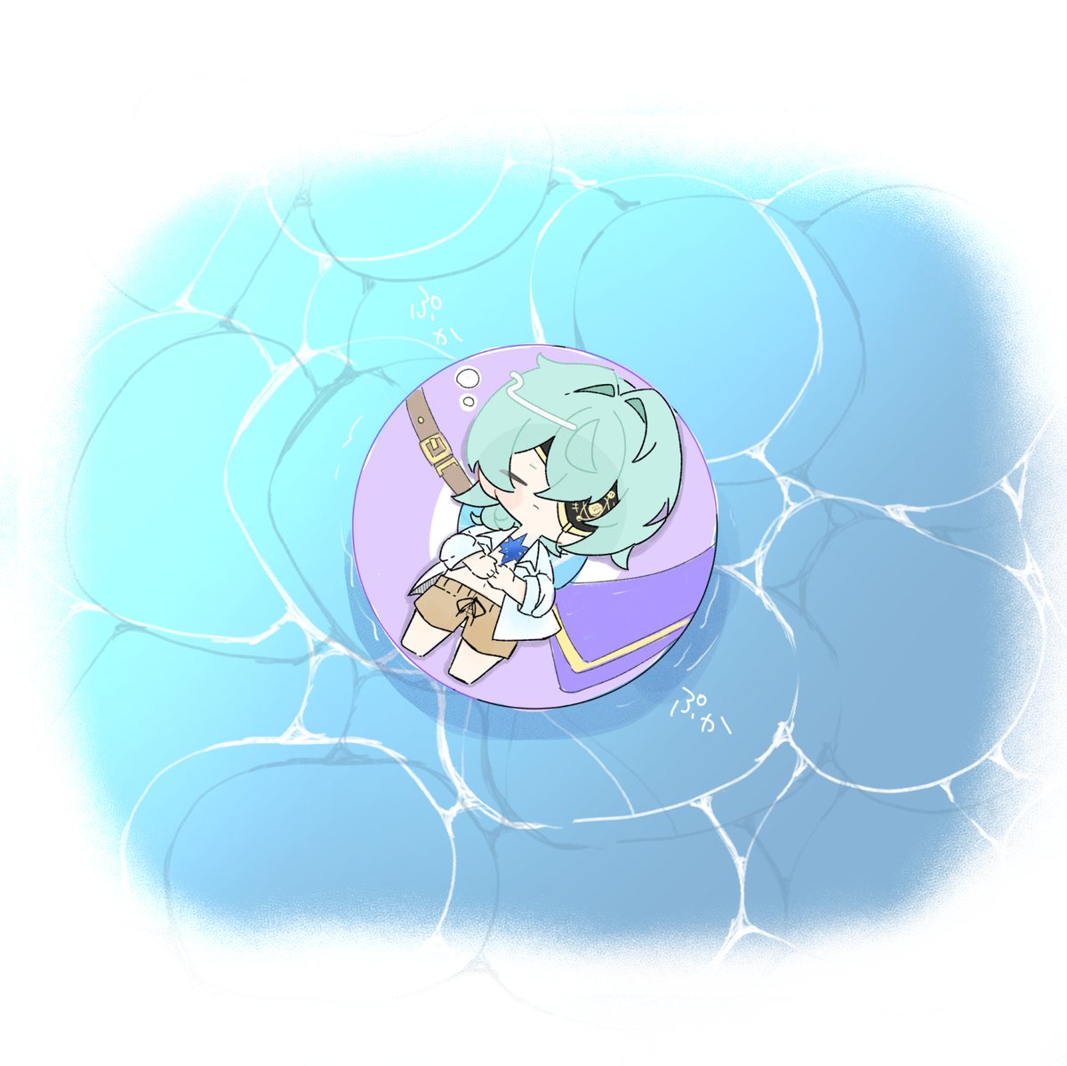 shiroxx12's tweet photo. ぷかぷか🌿 https://t.co/c8Uj99hWU8