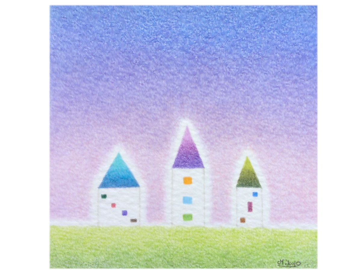 mikoto_art's tweet photo. 完成。

青みの強い
夜空に。

でも
下を
明るくしたから
温かみはあるはず

#色鉛筆画 #イラスト #風景画 #メルヘン https://t.co/FxbTzncPWw