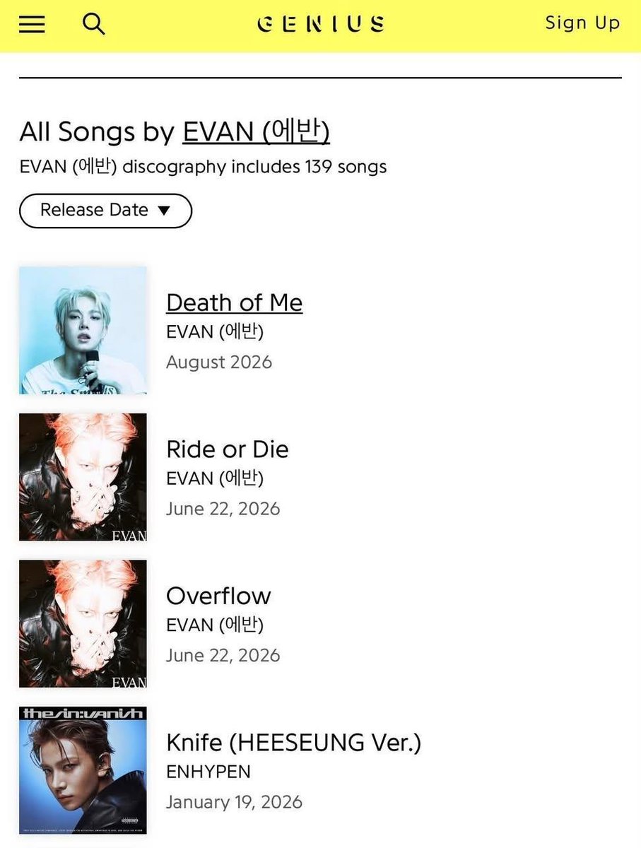 EVAN_FILES's tweet photo. 260727 | EVAN 

According to Genius, "Death of Me" by EVAN is set to drop this next month in August 🙌

EVERs get ready ‼️🥂 https://t.co/XNhyFx6mfb