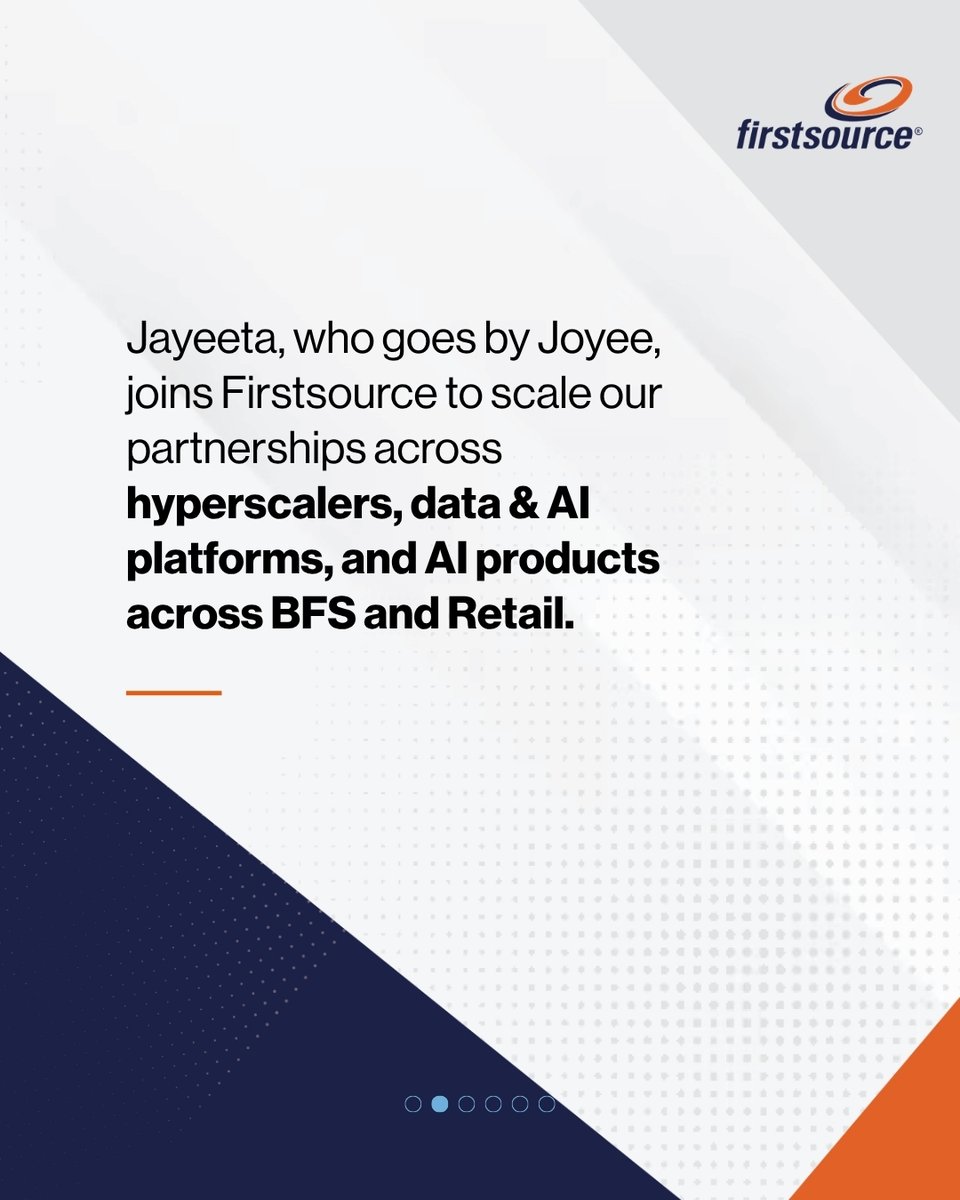 firstsource's tweet photo. Welcome to #LifeAtFirstsource, Jayeeta Sharma.

#Leadership #FirstForce https://t.co/NnCZKfkHp5