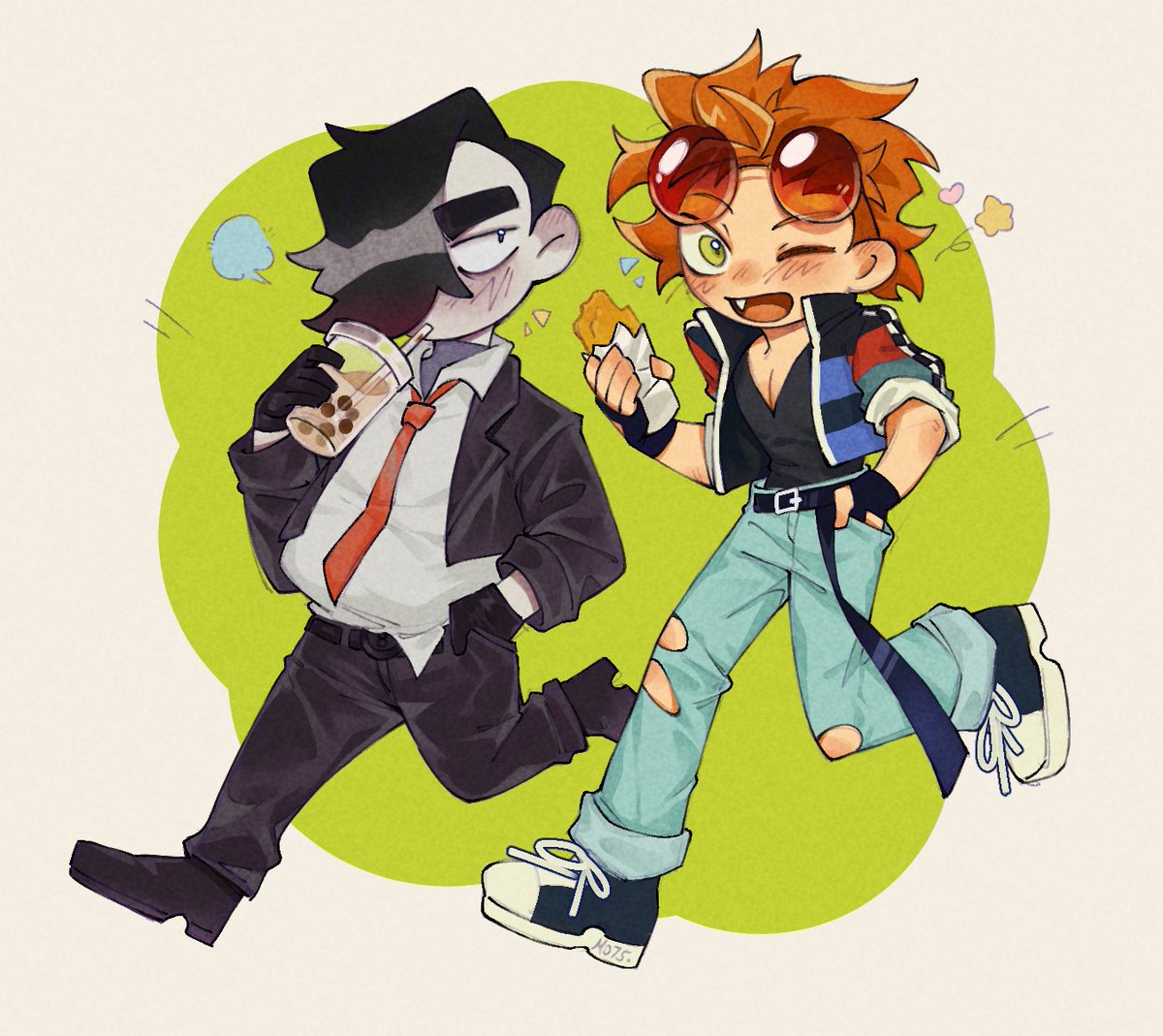 himo_shyghost's tweet photo. I had them eat foods representing my country that also matched their main colors too!! hh :3
#jackpotcrashcourse https://t.co/81XfqQggBK