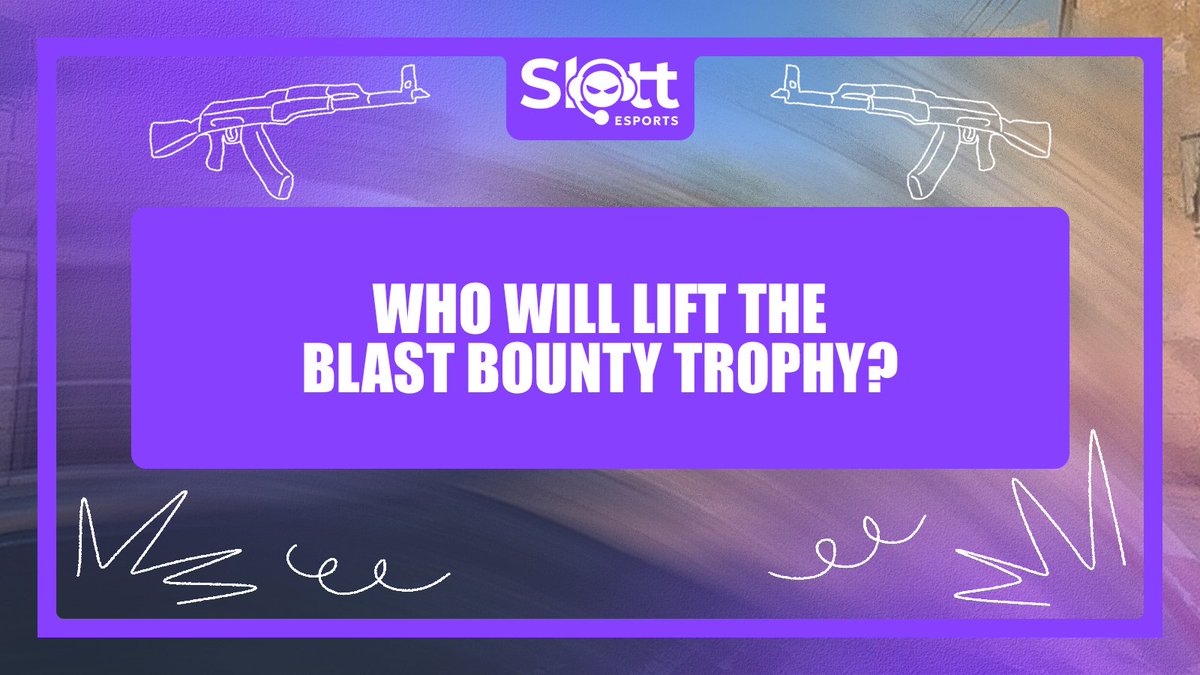 Slott_Esports's tweet photo. The #BLASTBounty title is on the line ⚔️

Who will rise above the rest and become champions? 👑 https://t.co/su5gQyjk5b