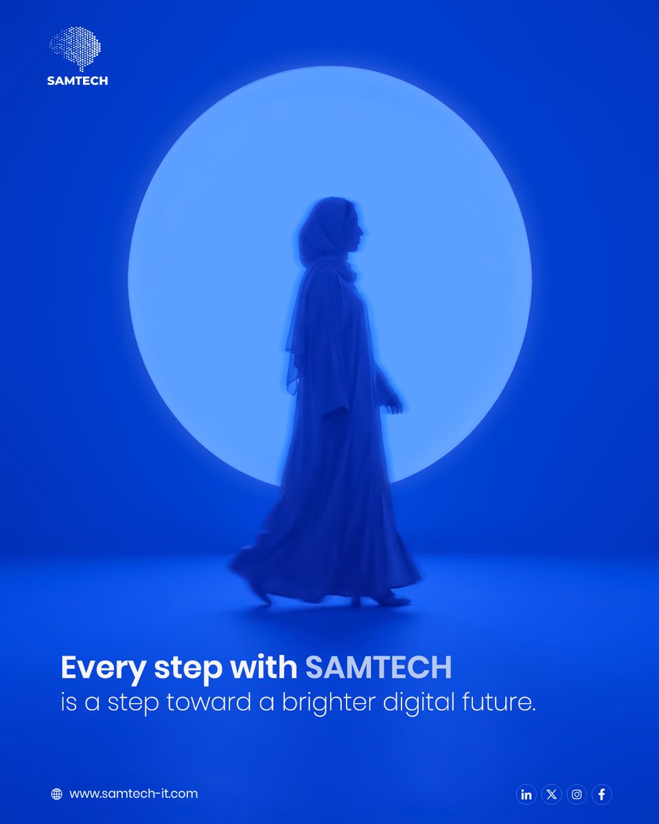 Samtech_ksa's tweet photo. Every successful digital transformation begins with a single step.

At SAMTECH, we empower businesses with innovative technology solutions, trusted expertise, and a clear vision for sustainable growth.

Every step with SAMTECH is a step toward a brighter digital future.

#SAMTECH https://t.co/DZQ0Ub7nB3