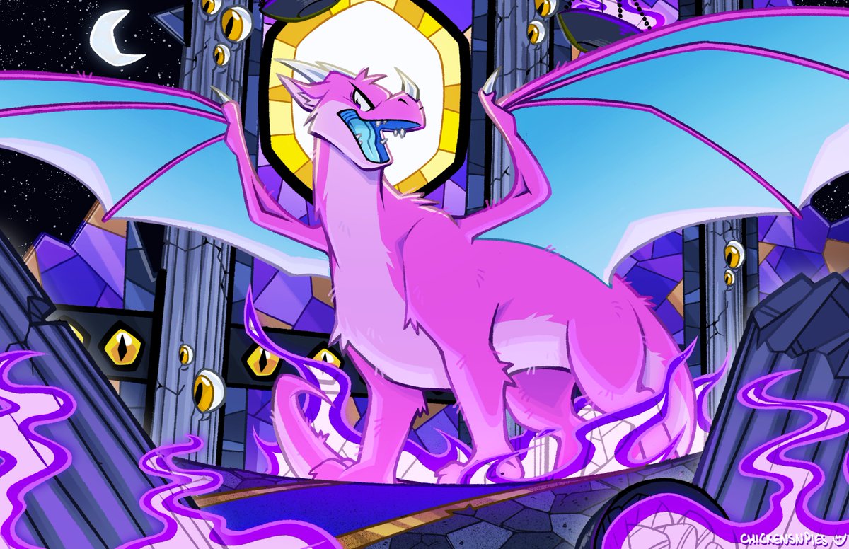 chickensnpies1's tweet photo. spooky dragon https://t.co/vjk6e6NAkh