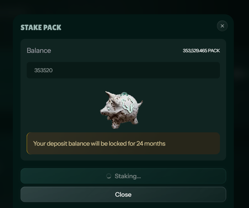 PersigoT's tweet photo. Monday and payday on @wolfswapdotapp for being active on Amplify!  Im really grateful for earn rewards while I raid my prefered project!  More $PACK into the staking vault! https://t.co/3af8trsDuV