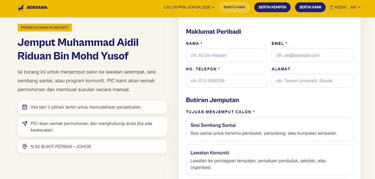 withaidil's tweet photo. PRN dah habis, masih boleh jemput?

Mestilah boleh. 😊

Bagi saya, berkhidmat kepada masyarakat bukan hanya ketika musim pilihan raya. Kalau ada kenduri, gotong-royong, program belia, ziarah atau nak saya turun lihat isu kawasan, insya-Allah saya akan cuba hadir ! https://t.co/qdRciCvA5M