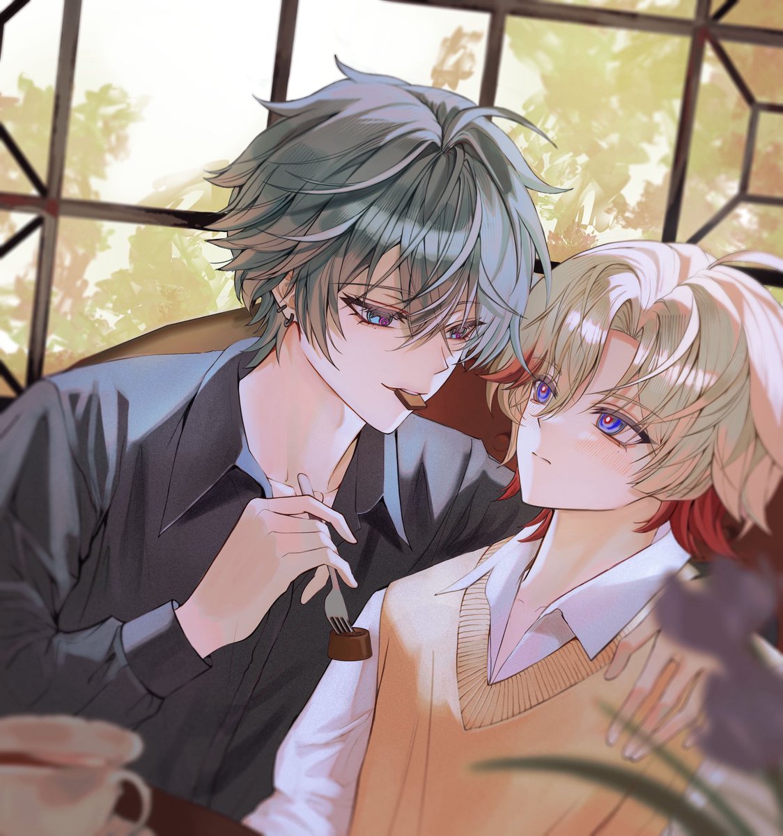 Laurentium_8's tweet photo. Wanna have a chocolate?

是给自己写的fork &amp; cake同人文约的稿件🥰
#lolluga  #ロエイル https://t.co/bpPoLnM60y