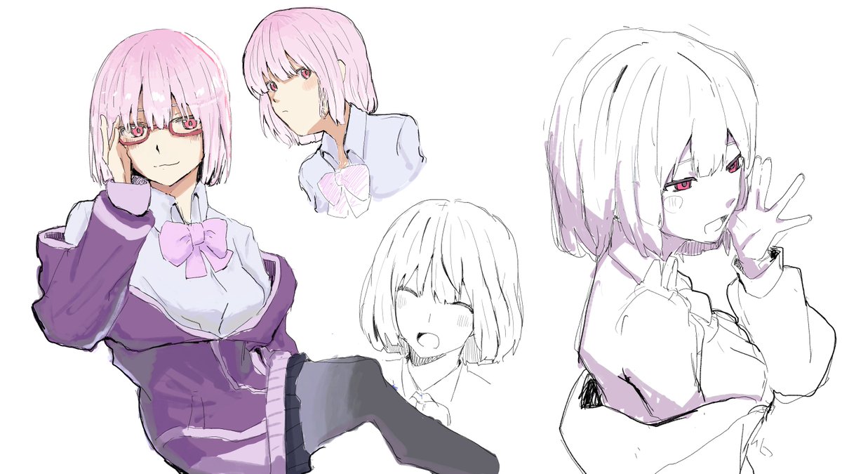 shimanaga444's tweet photo. 絵チャの新城あかね https://t.co/JMY5lA6wHI