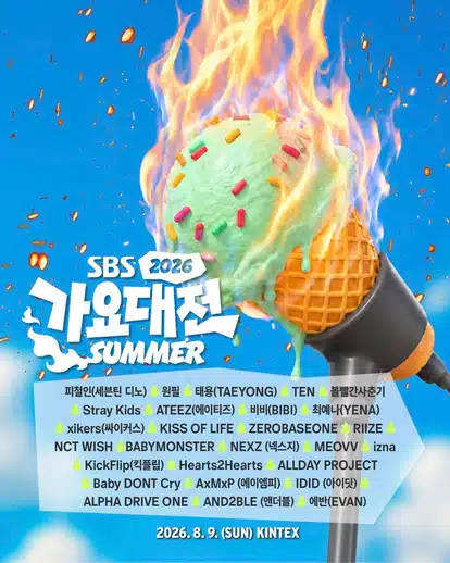 KshowAnalysis1's tweet photo. 🔔 「NOTICE」

SBS 《INKIGAYO》 has been canceled on August 2nd & 9th, 2026 due to the preparation and live broadcast of 《2026 SBS Gayo Daejeon Summer》 on August 9th.

As a result, no winners will be announced for these 2 weeks.

Thank you for your understanding.