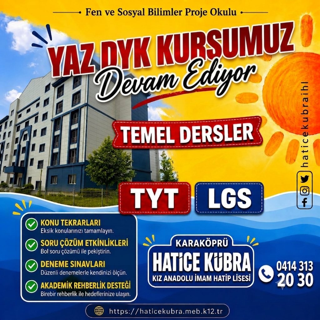 haticekubrafen's tweet photo. Destekleme ve Yetiştirme Kurslarımız tüm hızıyla sürüyor.
📖 Konu tekrarları
📝 Soru çözüm etkinlikleri
📊 Deneme sınavları
🎯 Akademik rehberlik desteği
@meb_dinogretimi @sanliurfammem63 https://t.co/1P4KzZAvgX