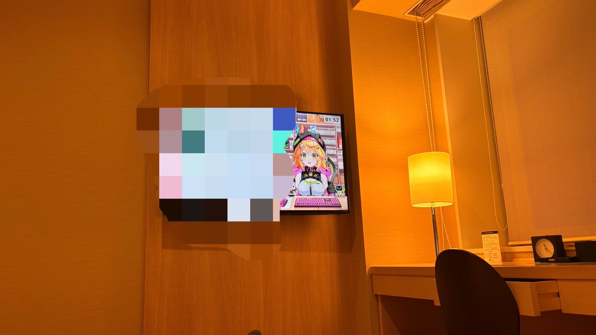 HK416hiro's tweet photo. 出張中でも、もんがちゃんのアーカイブを見れる幸せ。(メン限なので一部モザイクで)
最近のビジホは普通にTVでYoutube見れるんだねぇ
#もんがちゃん大好き https://t.co/DPqp0wwakM