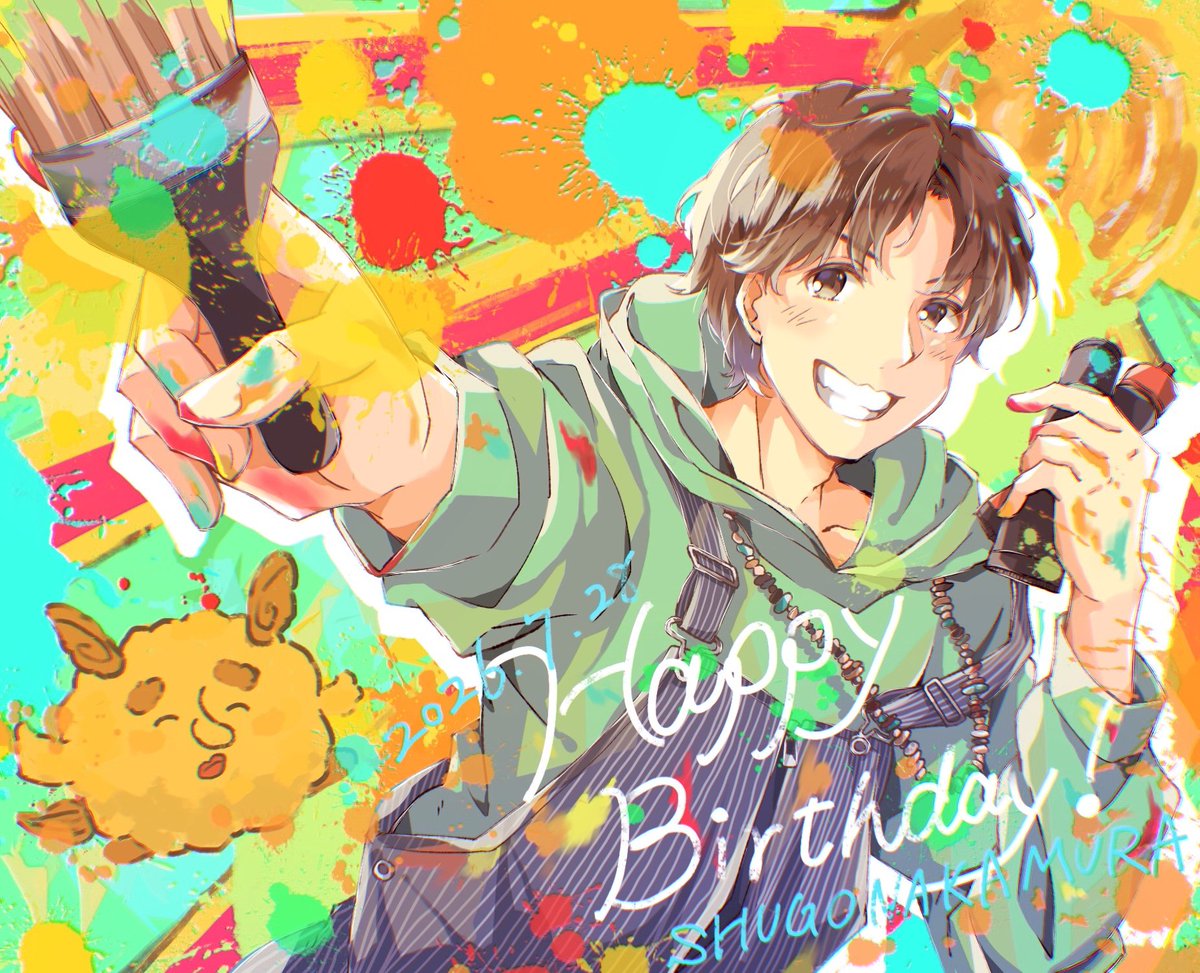 Yunop_imas's tweet photo. 仲村宗悟さん、38歳のお誕生日おめでとうございます🎉㊗️
今年も宗悟さんにとって実り多き幸ある1年となりますように！

#仲村宗悟誕生祭2026
#仲村宗悟生誕祭2026 
#いちゃりばしゅうご絵 https://t.co/zlEbDdqUvm