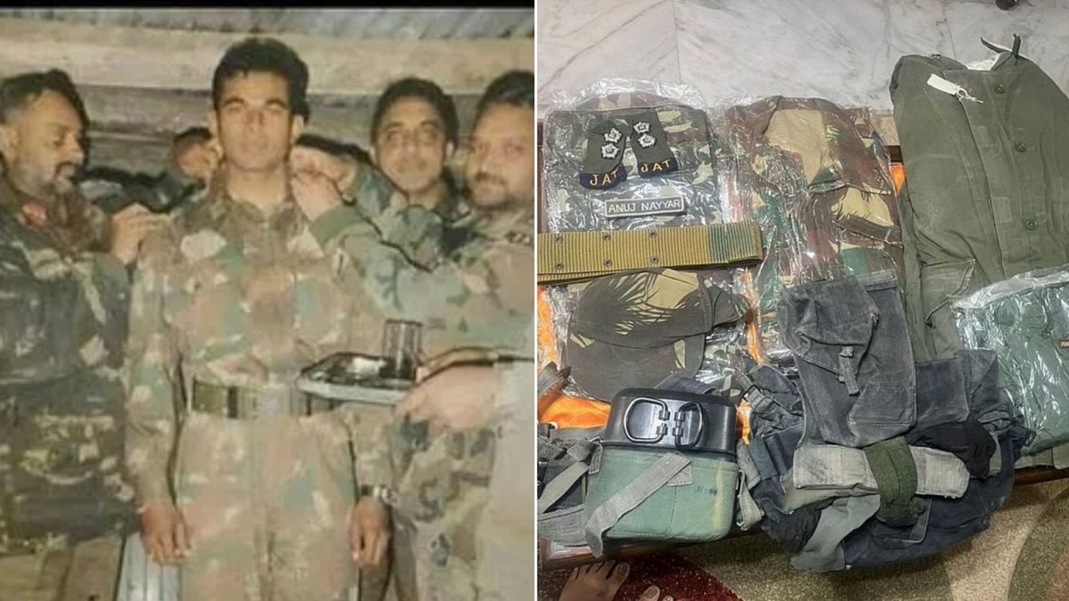 _RimaSarkar's tweet photo. 🇮🇳 #HeroesOfKargil: In the final days of the battle for Tiger Hill, a soft-spoken officer from Delhi was handed one of the most perilous objectives in the Mushkoh Valley: clear the Pimple Complex on Point 4875.

Just after receiving his promotion to Captain, he led ‘Charlie’ Company of the 17 Jat Regiment up vertical, ice-bound cliffs at 15,990 feet. When heavy enemy artillery fire injured his Company Commander early in the assault, he stepped up without hesitation.

Leading from the front under relentless machine-gun fire, he crawled between fortified stone sangars, physically taking down three enemy bunkers with hand grenades and rocket launchers while neutralizing nine enemy combatants.

On the night of 6–7 July 1999, only one enemy bunker remained.

With zero regard for his own safety, he charged the last position himself. An enemy RPG rocket struck him at point-blank range, but his ferocious assault had already silenced the stronghold, securing the vital feature overlooking NH 1D and paving the final road to victory at Tiger Hill.

He made the ultimate sacrifice at just 23 years old.

His men raised the Tiranga on the peak he bought with his life.

-- Captain Anuj Nayyar, 17 Jat Regiment, Maha Vir Chakra (Posthumous) 🇮🇳

Salute to the braveheart and his dear ones.

Let’s unearth the true depth of our history, one incredible story at a time. Join the journey to #KnowTheRealBharat