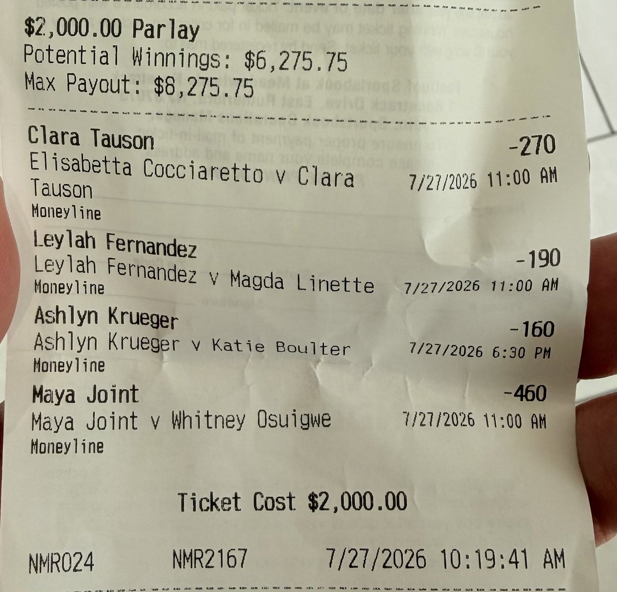 DailyParlayCard's tweet photo. Parlay card for today. Several wta events

Tauson ml
Leylah Fernandez ml
Krueger ml
Joint ml

Feel very good about it. Who sells or will it cash??? https://t.co/vJrKOw7Jeq