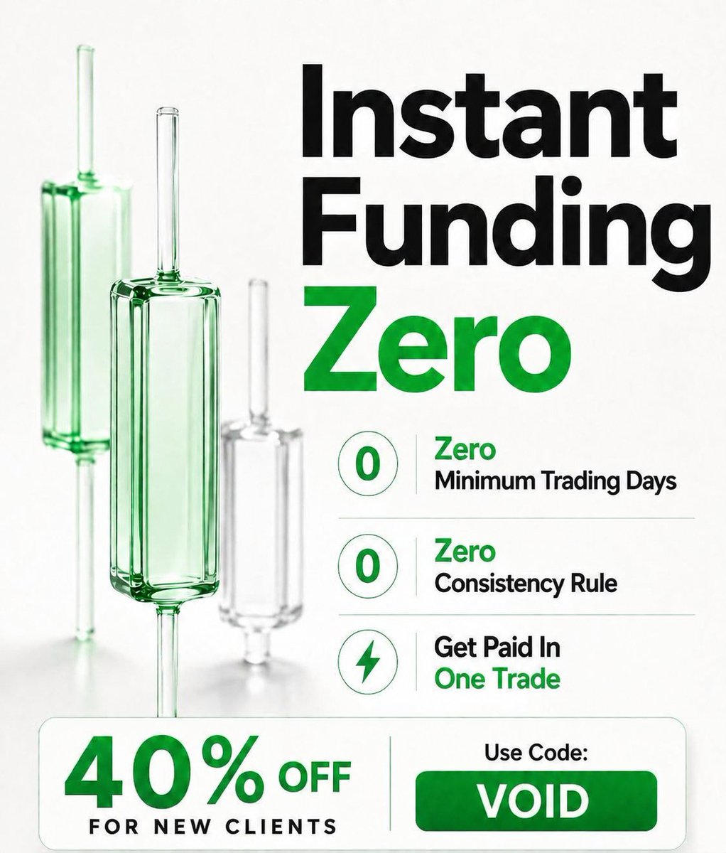 voidtradingcom's tweet photo. ⚡️SureLeverage Funding

 40% OFF with code: VOID

▫️Challenges start from just $20
▫️Most affordable prop firm with trust in the industry.
▫️Same-day payouts.
▫️Up to 100% Profit Split
▫️Instant accounts with No Consistency Rule.

https://t.co/izotLMjeIj https://t.co/PGCHItwyoj
