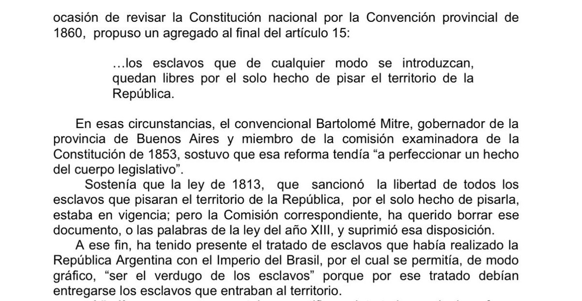 WICKEDMINYARD's tweet photo. in 1813 argentina declared that “enslaved persons who enter the territory shall become free” and brasil complained bc their own slaves where escaping argentina to gain freedom. they even tried to get argentina to give the slaves back

source: https://t.co/8Nh8TmTrjf https://t.co/7DVzJpQCfV