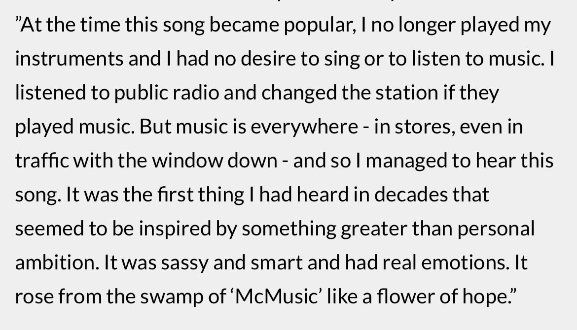 dentmay's tweet photo. Joni Mitchell on “You Get What You Give” by New Radicals https://t.co/Eld2McbJEX