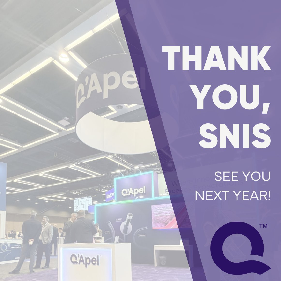 q_apel's tweet photo. As #SNIS2026 has ended, I want to extend a sincere thank you to everyone who stopped by the Q'Apel booth, attended our events, & connected with our team throughout the week.
Until next year—thank you, Seattle, & thank you, SNIS!
#QApelMedical #StrokeCare #Innovation #SNIS https://t.co/G0In4LreFH