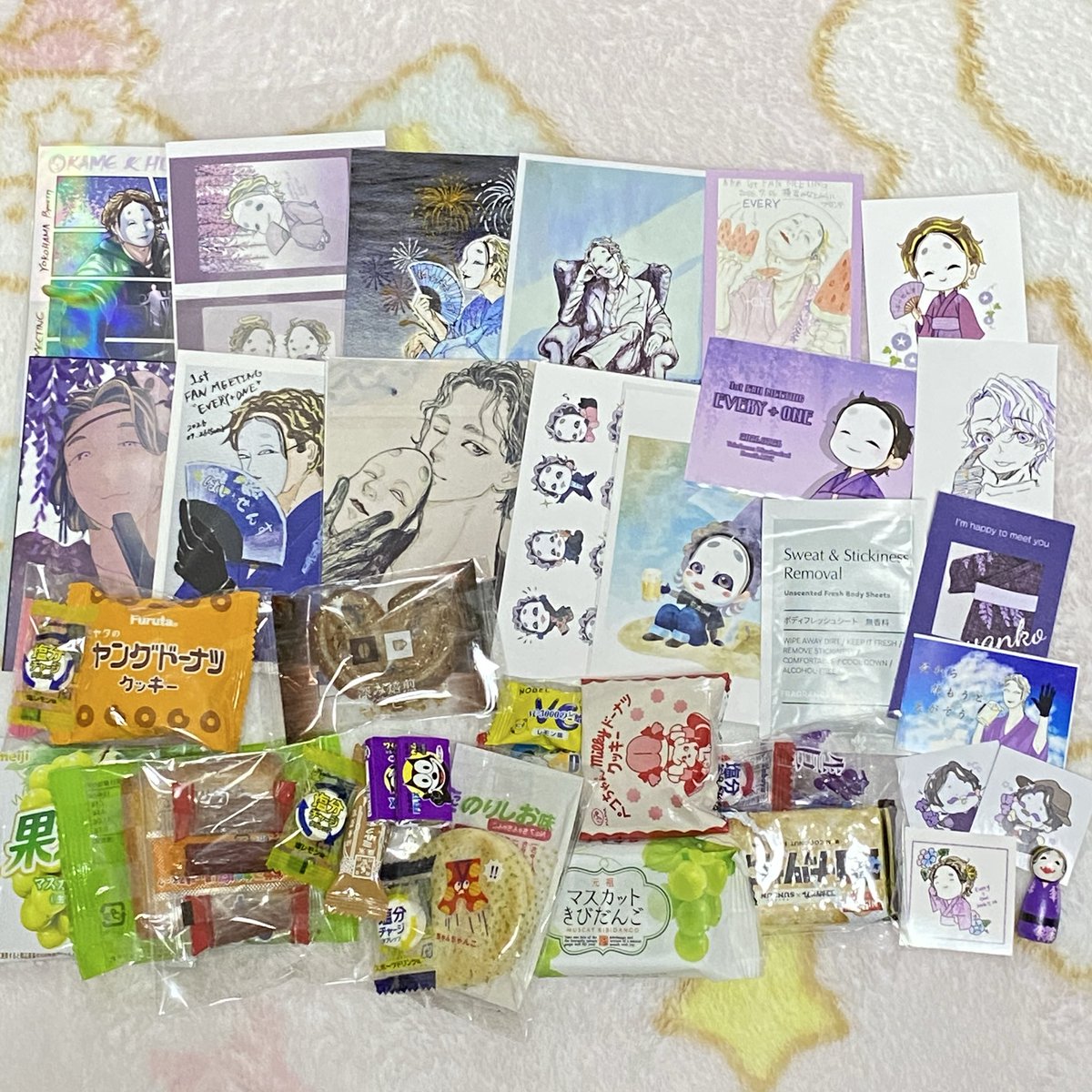 hit_illus's tweet photo. 改めて日曜日ご挨拶させていただいた皆様ありがとうございました🙏

素敵なイラストに美味しそうなお菓子たちがたくさん並んでいるのを見て本当に楽しかったなぁと余韻に浸っております✨✨

今回お会いできなかった皆様にはまたどこかでご挨拶叶うといいな💜 https://t.co/6DecCAeOld