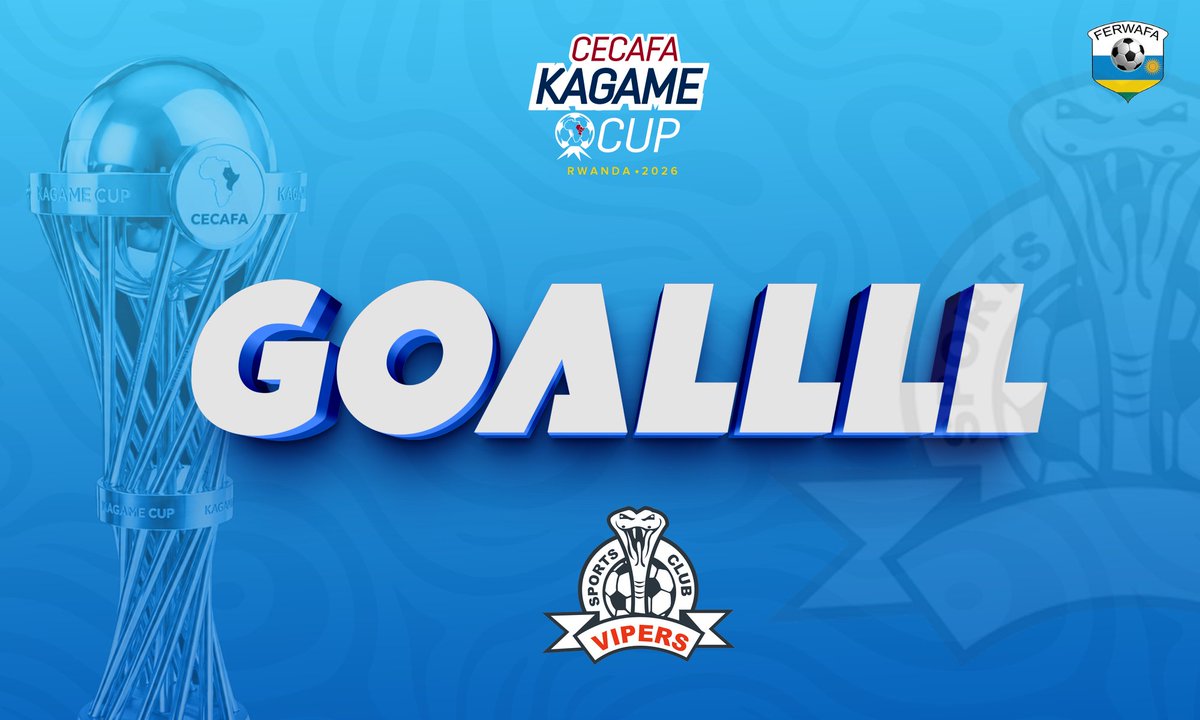 VipersSC's tweet photo. GGGGGGOOOOOOOAAALLLL

Gusto Mulongo at the death - Brilliant cross from Ashraf Mandela.💥

#CECAFAKagameCup2026 || https://t.co/2Qm4ojztxr