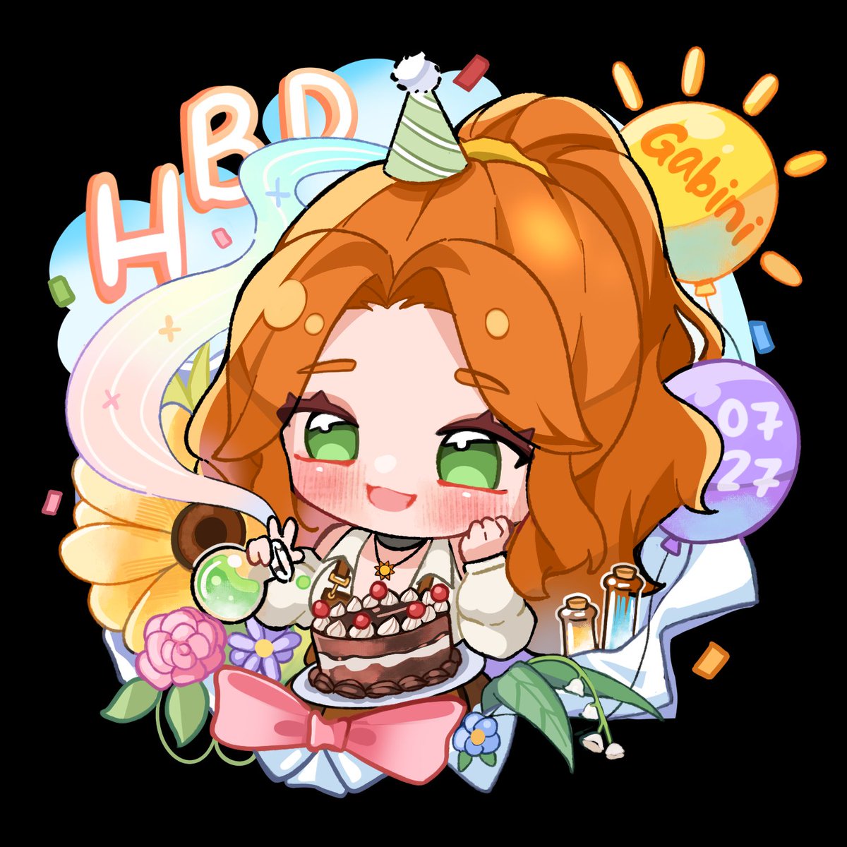 GabiniGaBrew's tweet photo. It's my birthday today ^^ 

🎨 by  @/winterstreet48 (thank you!) https://t.co/a81c58JMeF
