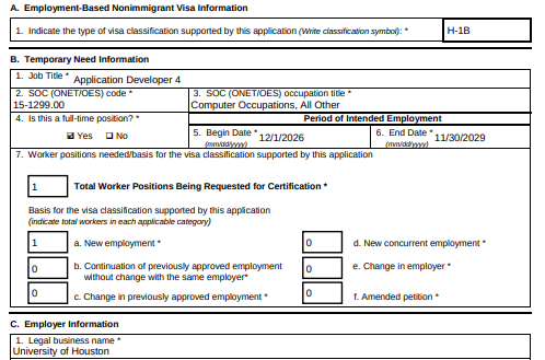 chrisbrunet's tweet photo. The University of Houston (@UHouston) College of Optometry has just filed a notice of intent to hire an H-1B Application Developer

salary: $95,900

Nobody in Texas was qualified for this job. https://t.co/AoXpsIJSWa