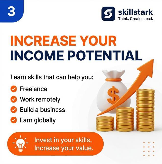 Skillstark1's tweet photo. 🚀 Your future won't wait. Why should you?
Tech is creating opportunities every day—and the best time to start learning is NOW.
Swipe through to discover 7 powerful reasons to learn a tech skill and see why thousands are choosing technology to transform their future. 💻✨ https://t.co/74m96dqC8N