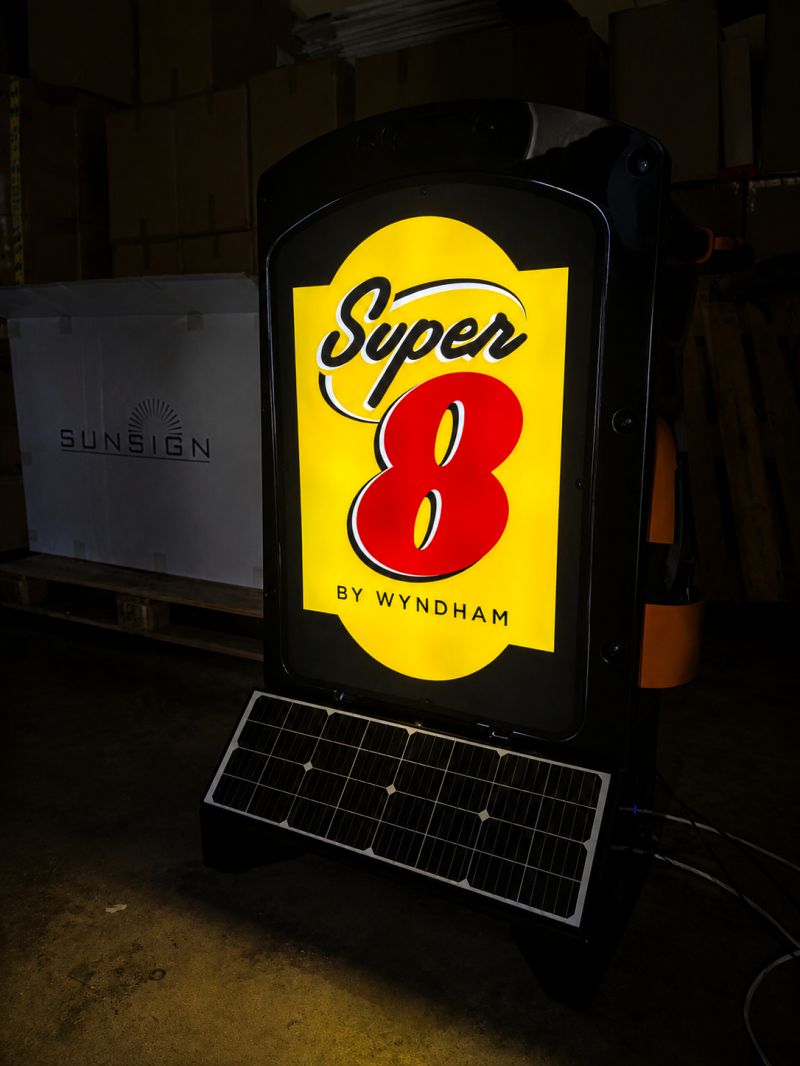 SunsignSolar's tweet photo. These are coming out stunning - the colors really pop! A photo truly can’t do justice to how great it looks. We can’t wait to start seeing these out in the wild!
email sales@sunsigncontrols.com for more info.
#Sunsigns #SolarSigns #Illuminated #Sustainable #Wyndham #Super8 https://t.co/u5SEkIxYSK