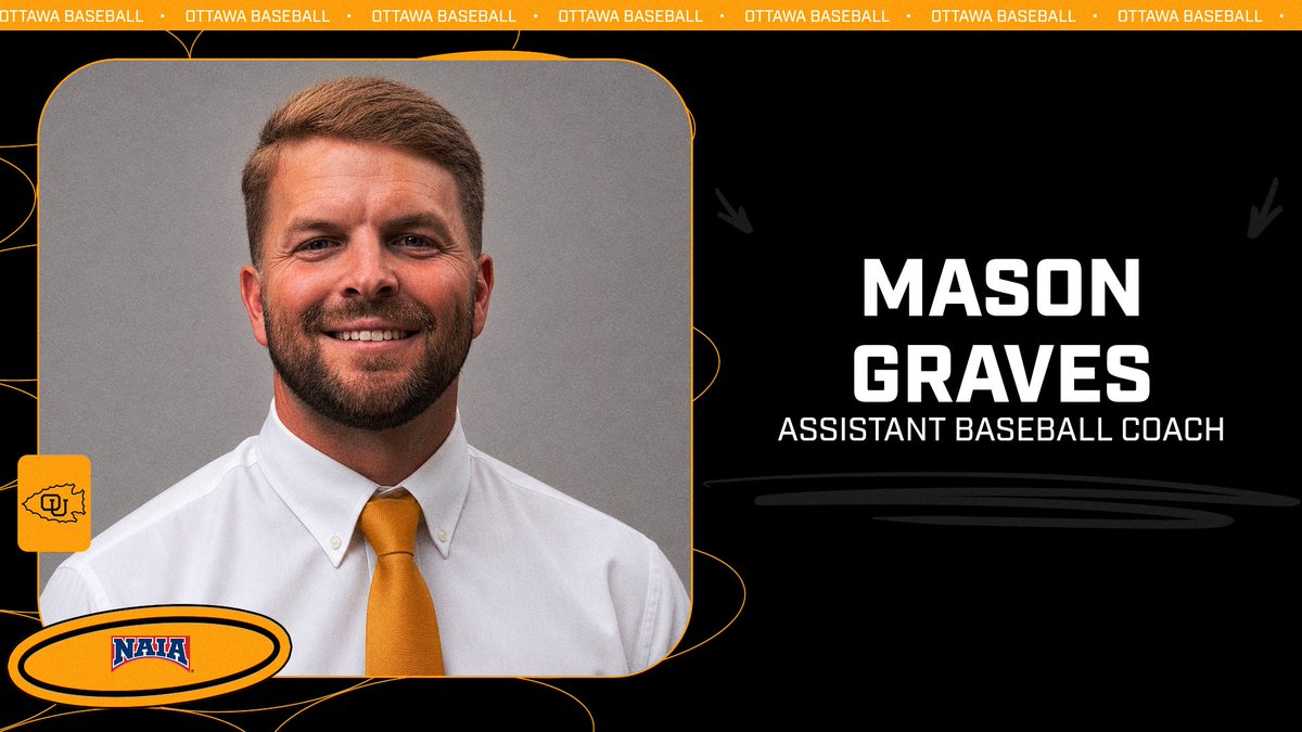 BravesAthletics's tweet photo. .@Ottawa_Baseball Mason Graves has been named an assistant coach with the OU baseball program. Click on the link to read the complete release: https://t.co/WlUw46HYj0. Welcome to #BraveNation!! https://t.co/Xe8XWx73jR