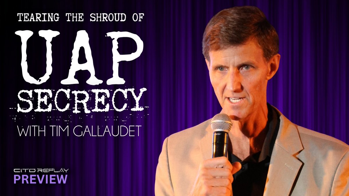 CITDConference's tweet photo. Tearing the Shroud of UAP Secrecy with Tim Gallaudet | CITD 2026

Watch Now 👉https://t.co/b5BiQuHsAv https://t.co/mdkhGYKlbi