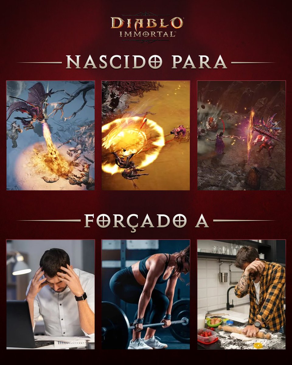 DiabloBrasil's tweet photo. Dominar um demônio ancestral para acabar com as hordas infernais > preencher planilhas https://t.co/DHBcLBKmMQ