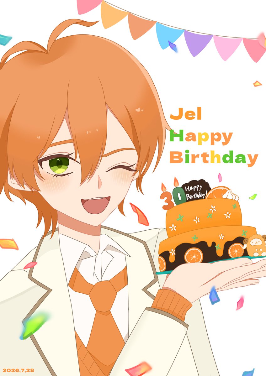 Ma73_manamana's tweet photo. - ̗̀ 𝙷𝙰𝙿𝙿𝚈 𝙱𝙸𝚁𝚃𝙷𝙳𝙰𝚈  ̖́-

ジェルくんお誕生日おめでとうございます💐
貴方の創る世界が大好きです！
これからもジェルくんの隣で笑顔にさせてください！大好きです🫶🏻🧡

 #ジェルくん誕生祭2026
 #ジェルぎゃらりー https://t.co/iUUn2UCJn1