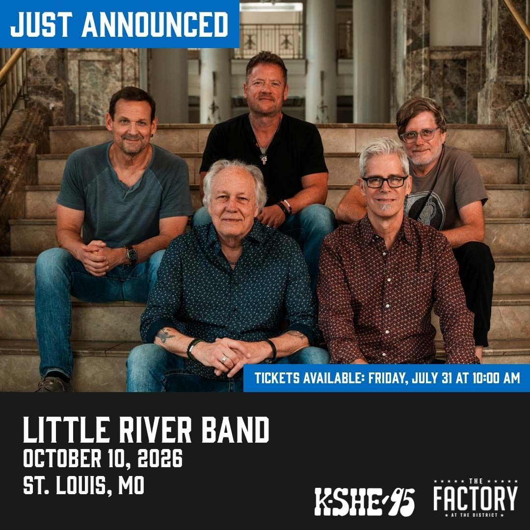 thefactory_stl's tweet photo. THEY'RE BACK! Don't miss Little River Band at The Factory on Oct. 10th! Tix on sale Friday. Want yours early? Sign up for the presale here: https://t.co/3oZcp0AVS3 https://t.co/s9JBtvs2tw