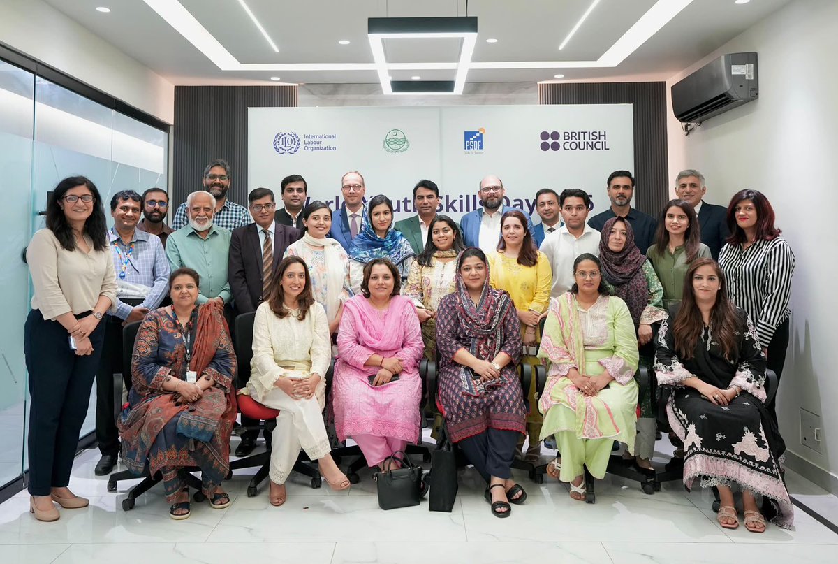 AdnanChatthapk's tweet photo. In line with Honourable Chief minister Punjab @MaryamNSharif vision for a skilled, empowered and prosperous Punjab, Chairperson, CM Punjab Task Force on Skills Development, Chaudhry Adnan Afzal Chattha, along with CEO Punjab Skills Development Fund (PSDF), Ahmed Khan, participated in the World Youth Skills Day 2026 Roundtable.

The discussion focused on future labour market needs, industry-driven skills development, stronger public-private partnerships, and sustainable employment opportunities for Punjab's youth.

The Government of Punjab remains committed to equipping young people with market-relevant skills and creating pathways to meaningful employment through collaborative action.
#WorldYouthSkillsDay2026 #SkillsForASharedFuture