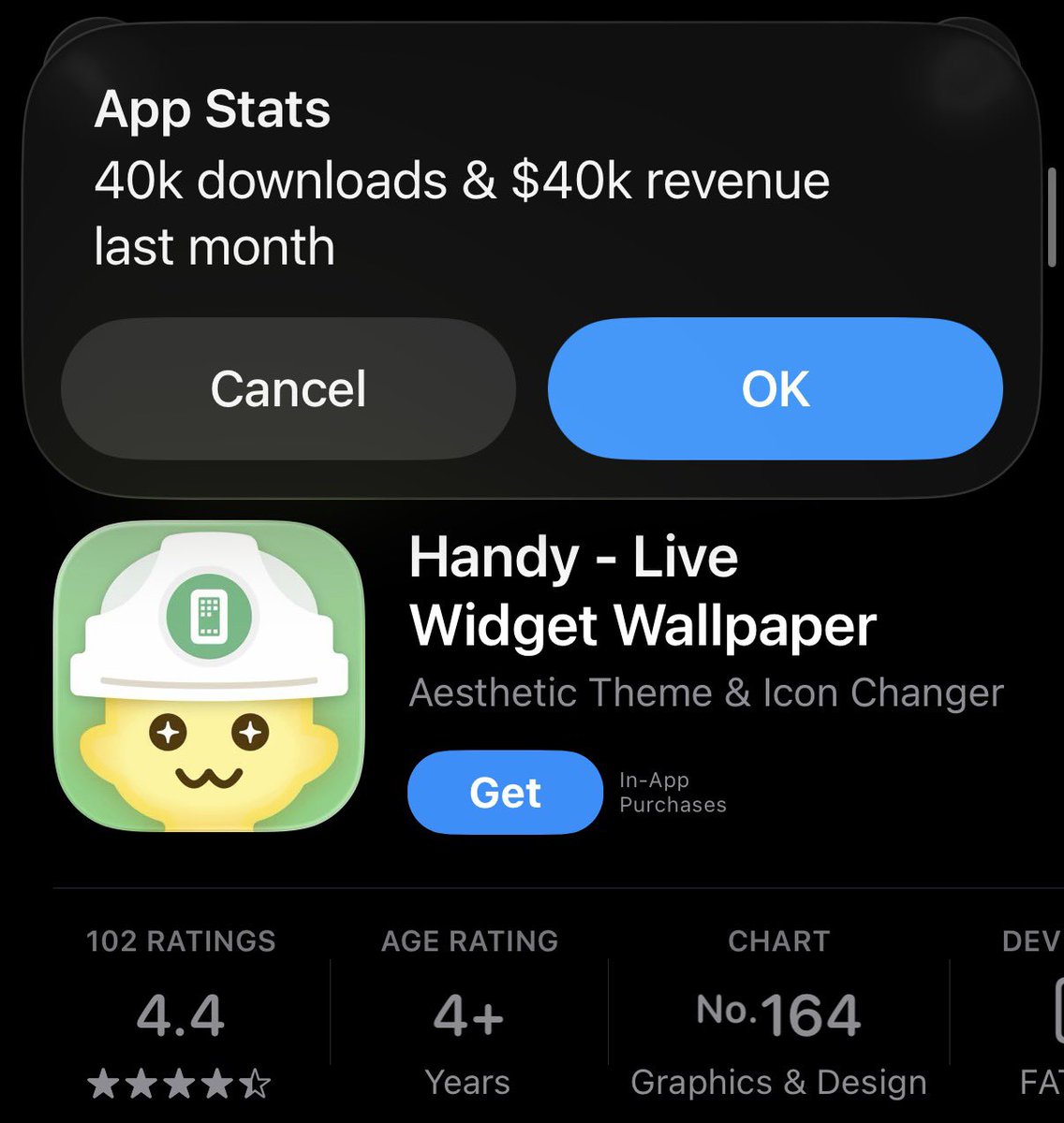 simonecanciello's tweet photo. nah this is crazy.

an app that adds a pokémon to your dynamic island.

they’re making $40k/month.

i think i just found a whole new app category - dynamic island &amp; living widgets.

who’s gonna build one? https://t.co/nnx4BB77xb