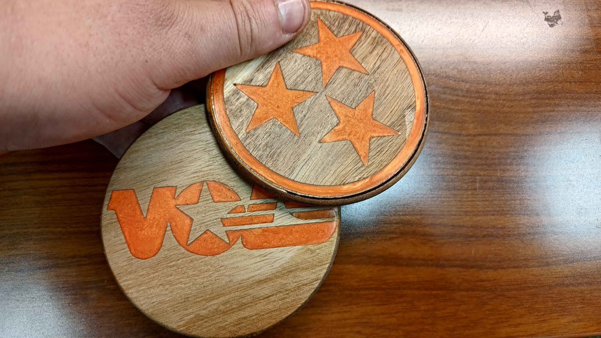 GreenWorkzLLC's tweet photo. (UT don't sue me! They are not for sale!) I do laser engraving/machining work and my buddy does appxy work. We combined forces to make these. I think they came out great! https://t.co/WRwGEZILnE