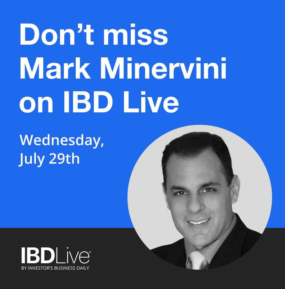 IBDinvestors's tweet photo. Donβt miss @markminervini on IBD Live this Wednesday!
π Explore new trade ideas for enhanced profits
π Receive expert market analysis for well-informed decisions
π‘ Identify top-performing stocks effortlessly
Secure your spot now: https://t.co/DtfezYyBXF https://t.co/guuoacozRL