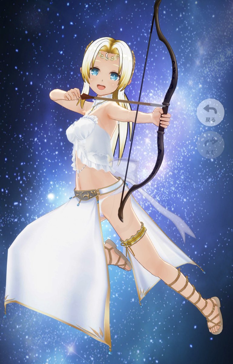 supekichi's tweet photo. 雰囲気だけのアルテミスかるみゃー作ってみた🏹
#ゴ魔乙 #カルミア
#カスタムキャスト https://t.co/0EYind7xrF