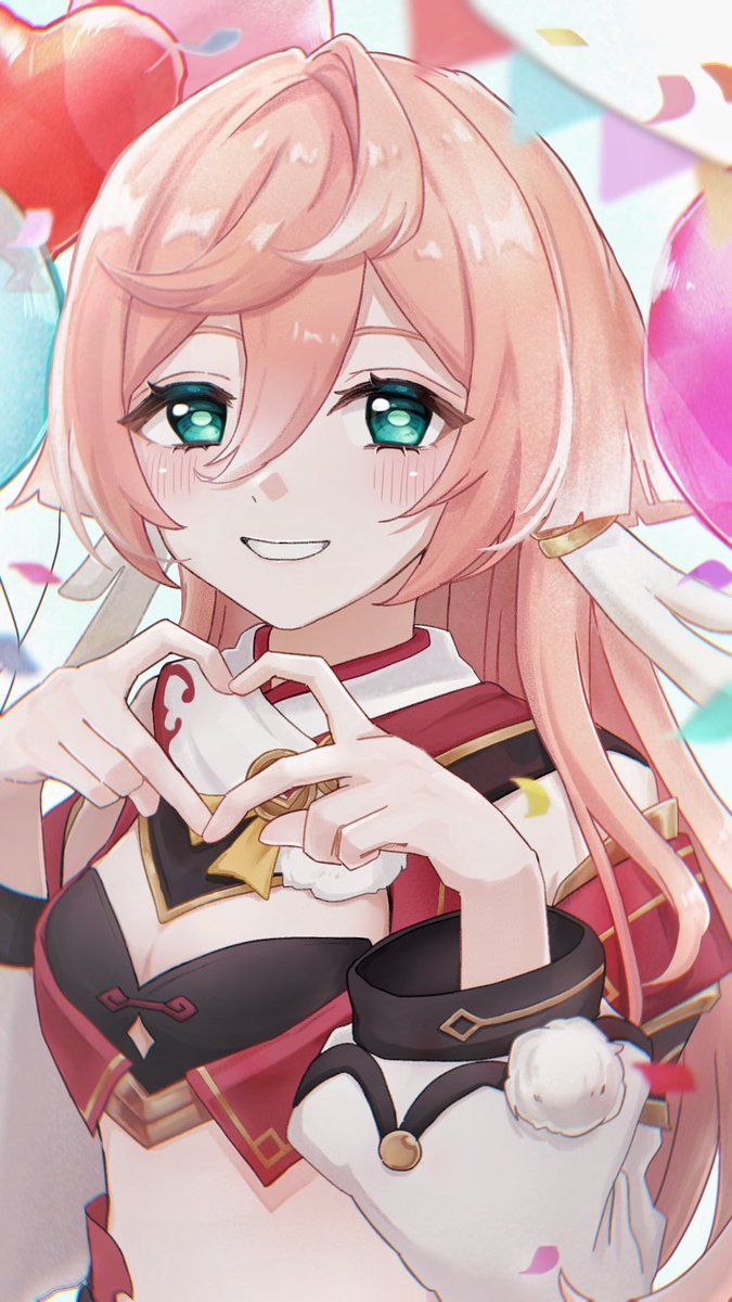 kuru_3ru9's tweet photo. 煙緋ちゃんおめでとう~‼️🎂🎈💕💕💕 今年も祝えてHappy🎶 #煙緋生誕祭2026 #Yanfei #GenshinImpact https://t.co/IEBrWBiOq5